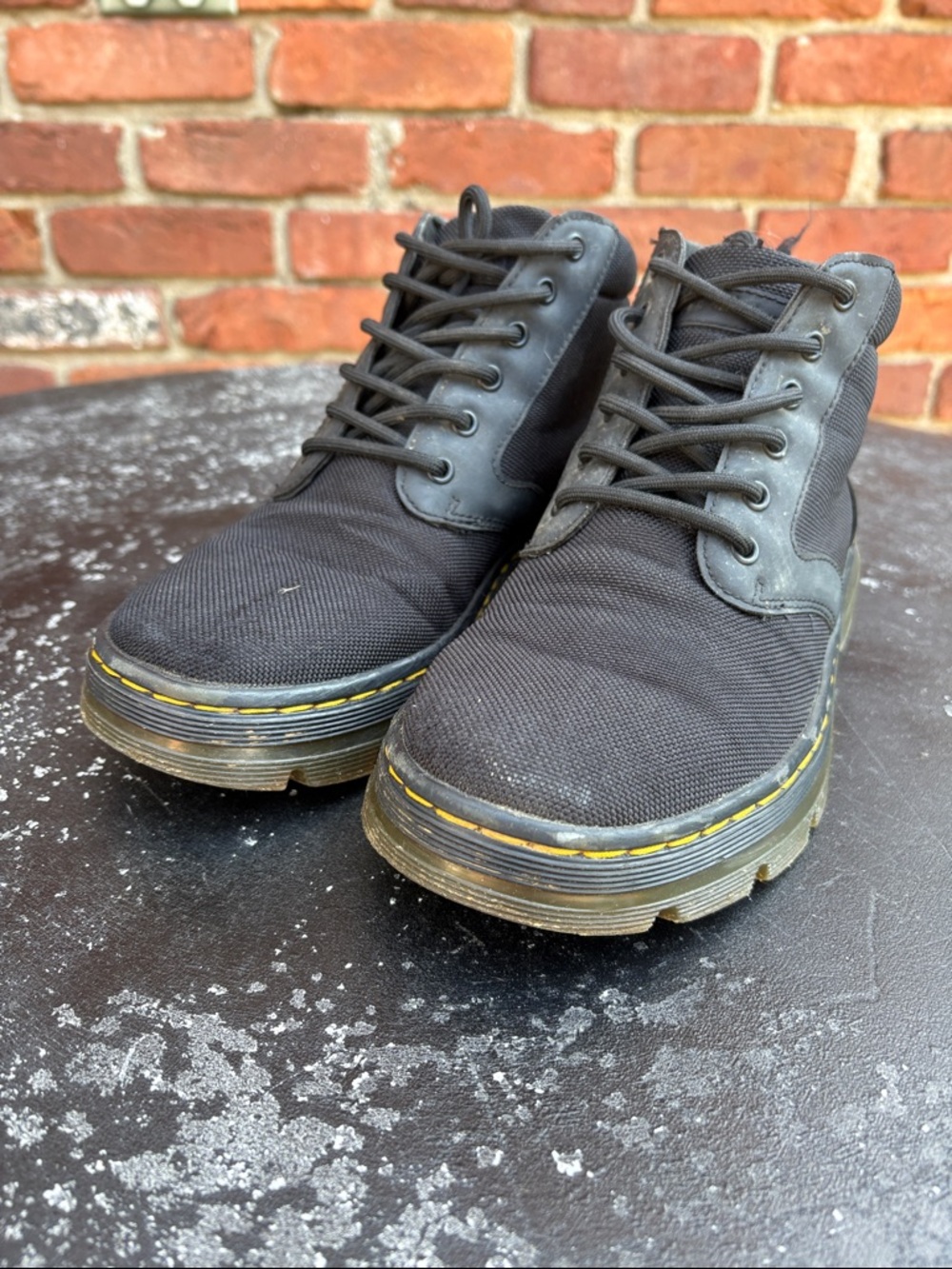 Dr. Martens Bonny Men’s Lace-Up Combat Boot Yellow Stitching. Size 7 M/ 8 L - Picture 2 of 9